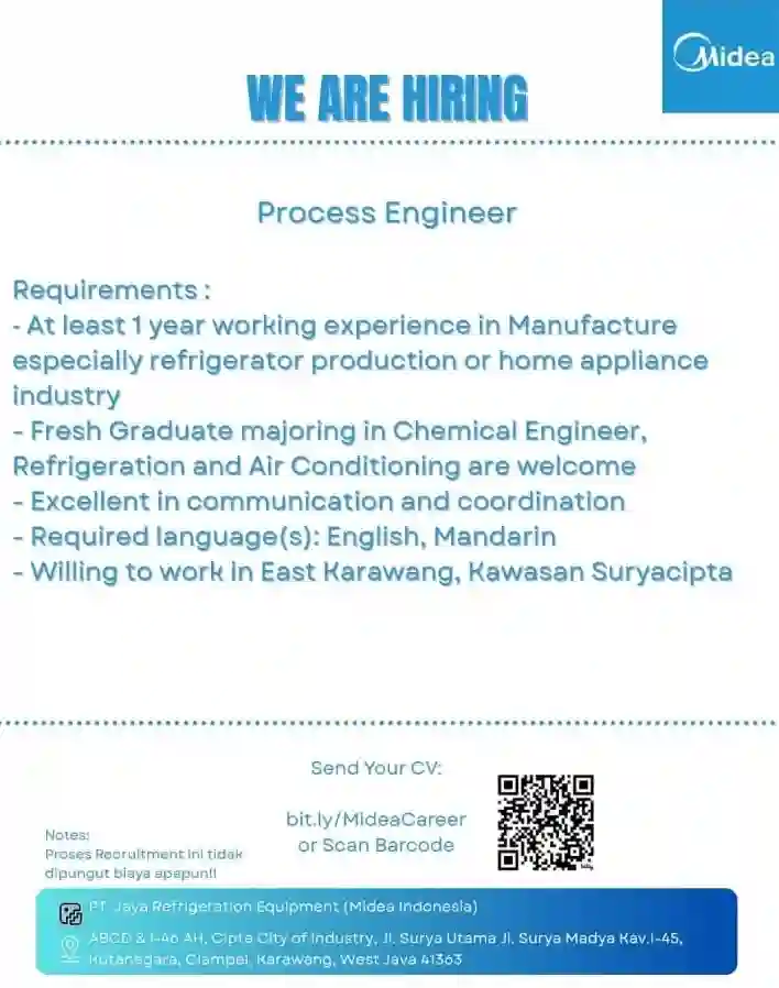 lowongan kerja midea karawang